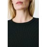 Pull noir femme maille fine lurex | Grace & Mila