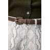 Ceinture taupe femme effet suède | Grace & Mila