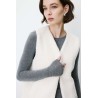 Gilet sans manches Avery écru femme | Grace & Mila