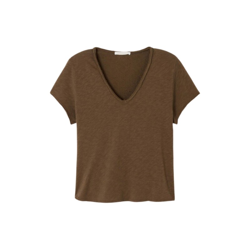 T-shirt American Vintage Sonoma Femme Col V