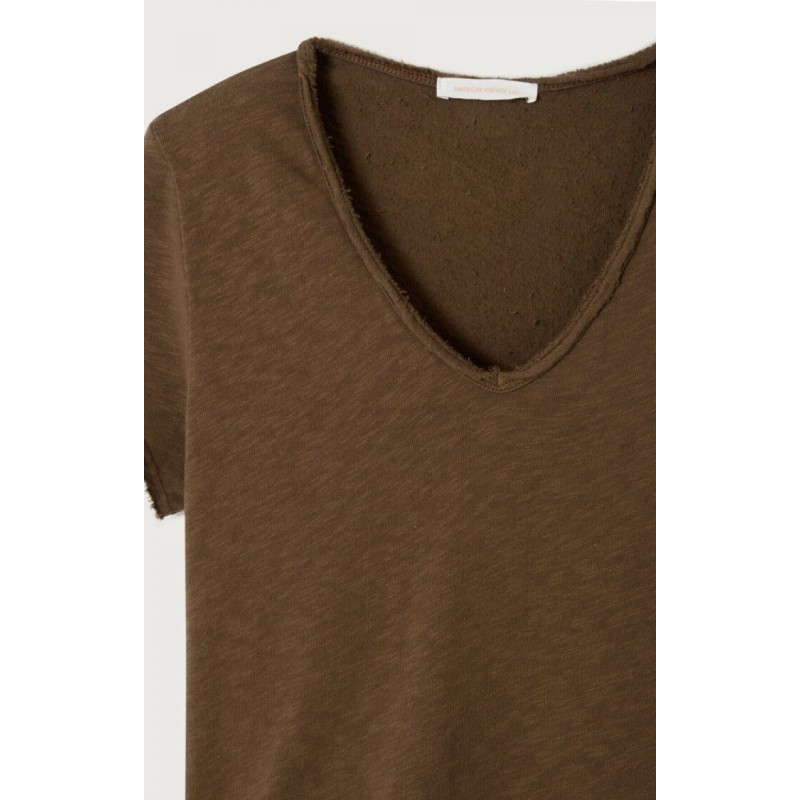 T-shirt American Vintage Sonoma Femme Col V