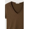 T-shirt American Vintage Sonoma Femme Col V