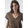 T-shirt American Vintage Sonoma Femme Col V