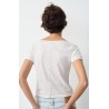 T-shirt court Aksun blanc - AMERICAN VINTAGE Femme