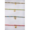 Bracelet Torsade coloré plaqué or | Mon Sens