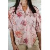 Blouse fleurie rose pâle Pako Litto BLS4227