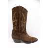 Santiags femme Alpe 2084 marron foncé en cuir