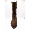 Santiags femme Alpe 2084 marron foncé en cuir