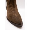 Santiags femme Alpe 2084 marron foncé en cuir