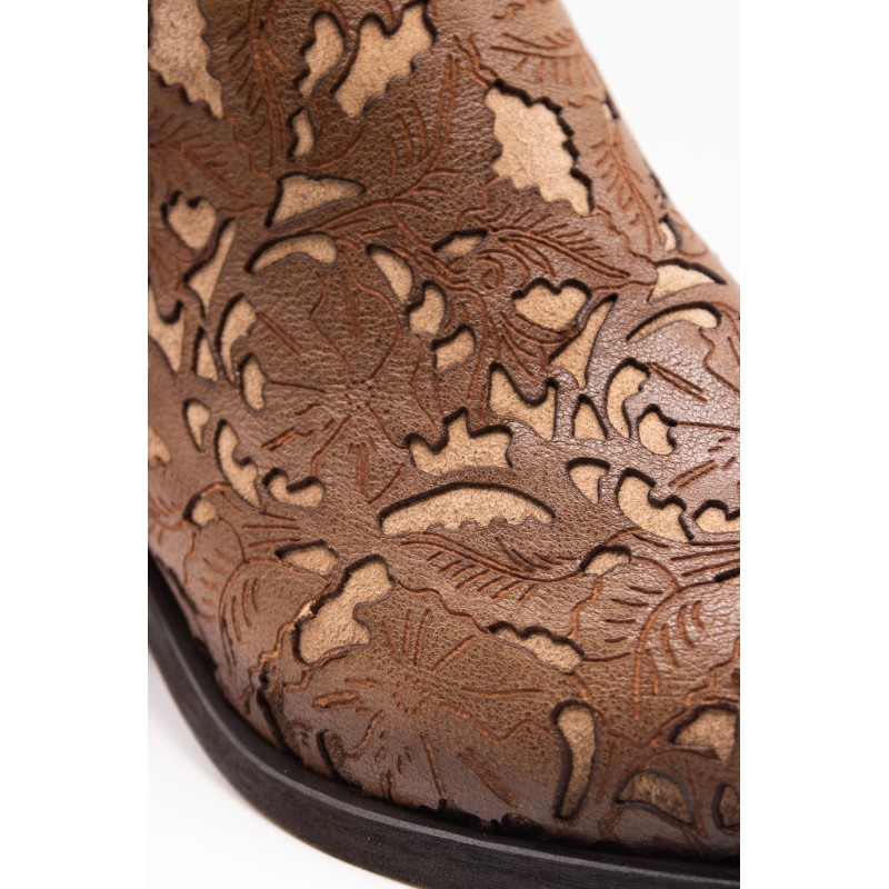 Santiags basses femme taupe Little La Suite F23536/07