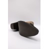 Bottines santiags noires et dorées en cuir - LITTLE LA SUITE Femme
