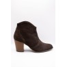 Bottines femme Aliwell Gabino A5410 chocolat cuir