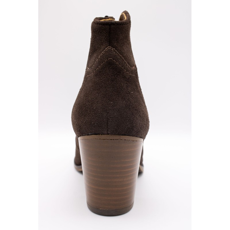 Bottines femme Aliwell Gabino A5410 chocolat cuir