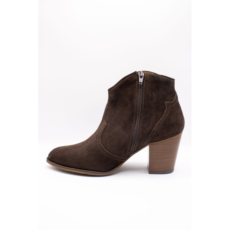Bottines femme Aliwell Gabino A5410 chocolat cuir