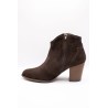 Bottines femme Aliwell Gabino A5410 chocolat cuir