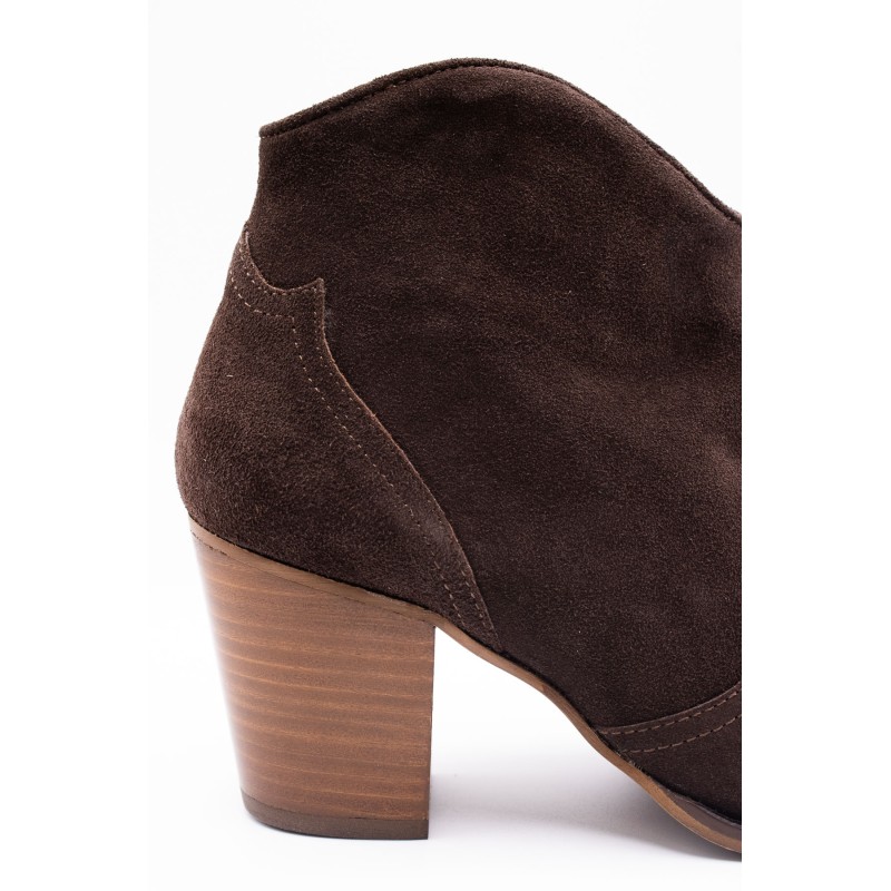 Bottines femme Aliwell Gabino A5410 chocolat cuir