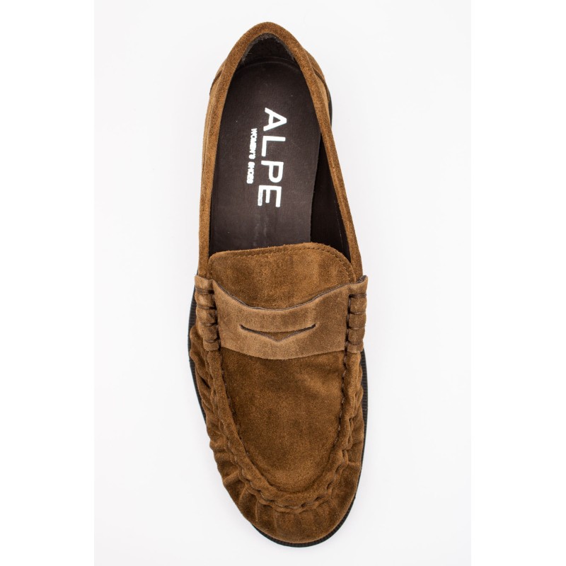 Mocassins Oxford femme ALPE 53281103 marron