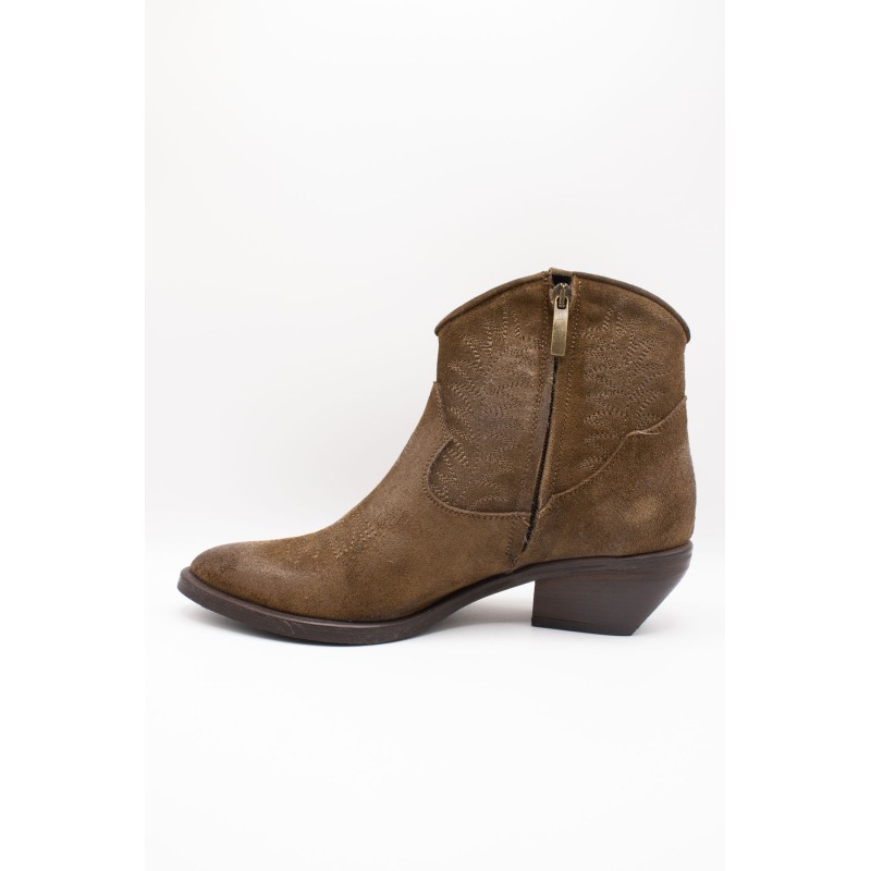 Santiags basses femme Ardito 2040 taupe en cuir