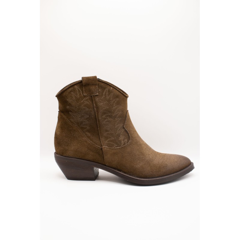 Santiags basses femme Ardito 2040 taupe en cuir