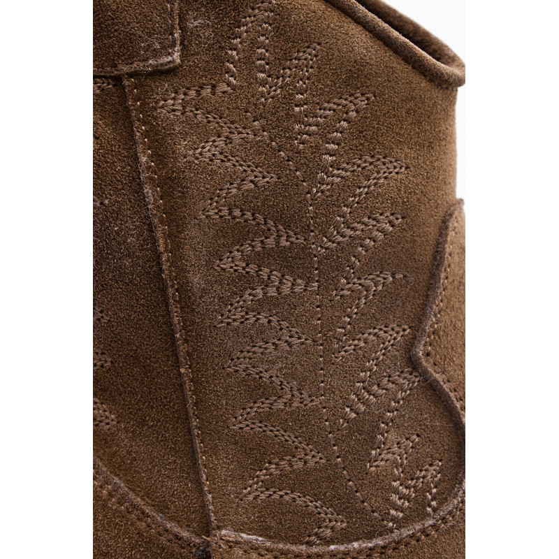 Santiags basses femme Ardito 2040 taupe en cuir