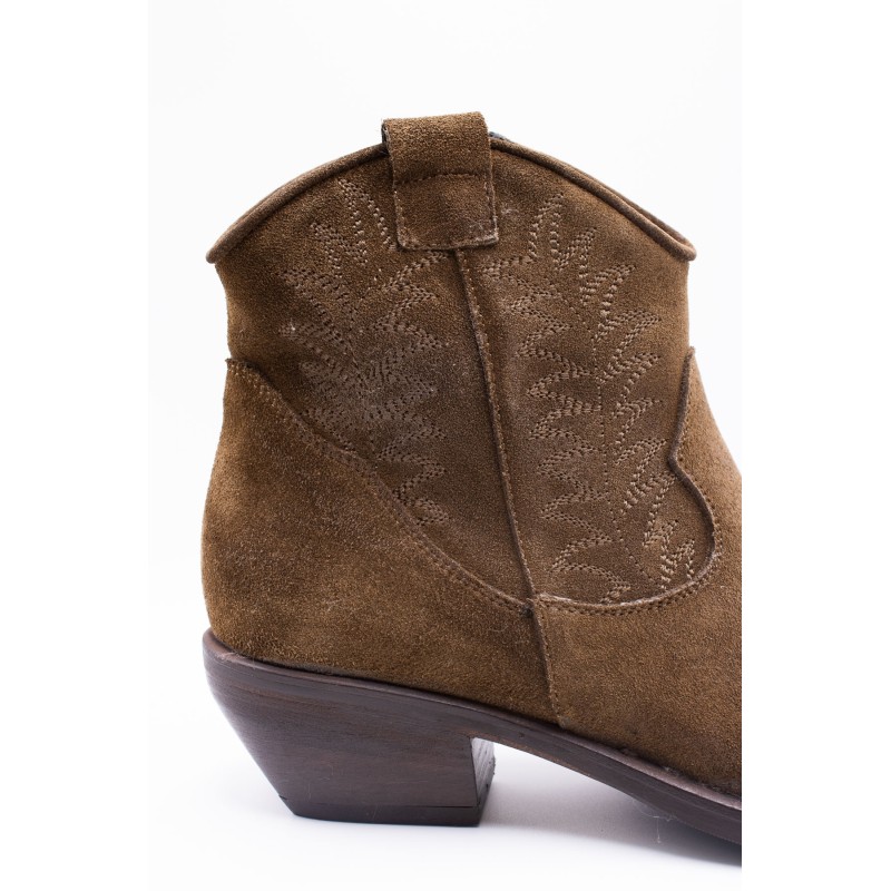 Santiags basses femme Ardito 2040 taupe en cuir