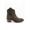 Bottines Santiags Léopard Aliwell BULITT A5931 Femme