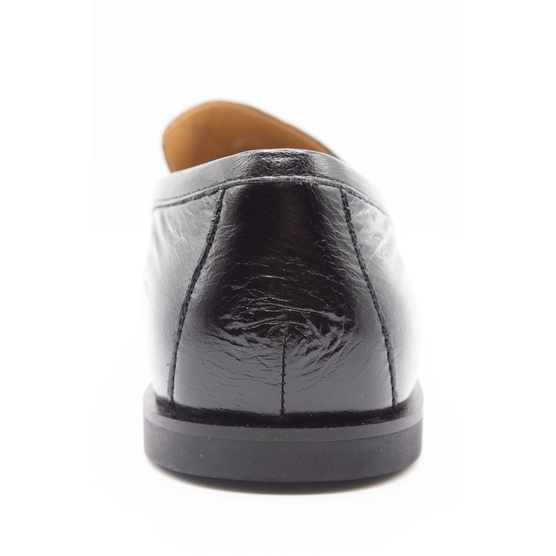 Mocassins Vanessa Wu MO3004 cuir verni noir femme