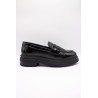 Mocassins We Do 11412/01 cuir verni noir femme
