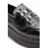 Mocassins We Do 11412/01 cuir verni noir femme