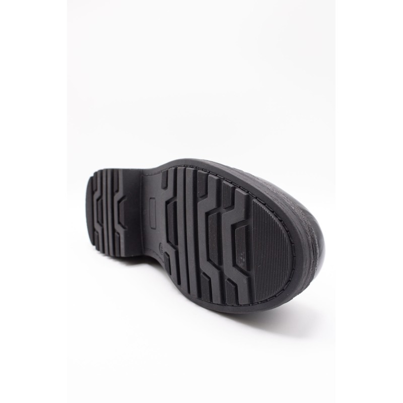 Mocassins We Do 11412/01 cuir verni noir femme