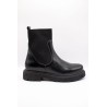 We Do 90025A/06 Bottines Chelsea plateforme noir verni pour Femme