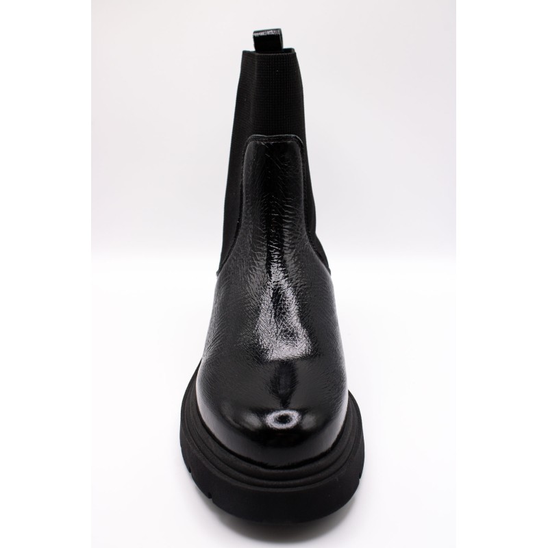 We Do 90025A/06 Bottines Chelsea plateforme noir verni pour Femme