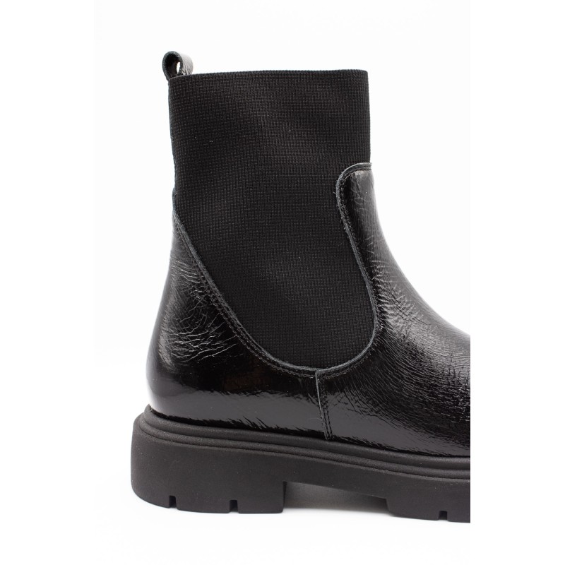 We Do 90025A/06 Bottines Chelsea plateforme noir verni pour Femme