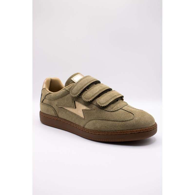 Vanessa Wu BK2938KK Aura Emblem baskets femme kaki