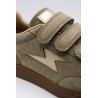 Vanessa Wu BK2938KK Aura Emblem baskets femme kaki