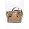 Sac à main Marlon Alba en cuir taupe | Femme