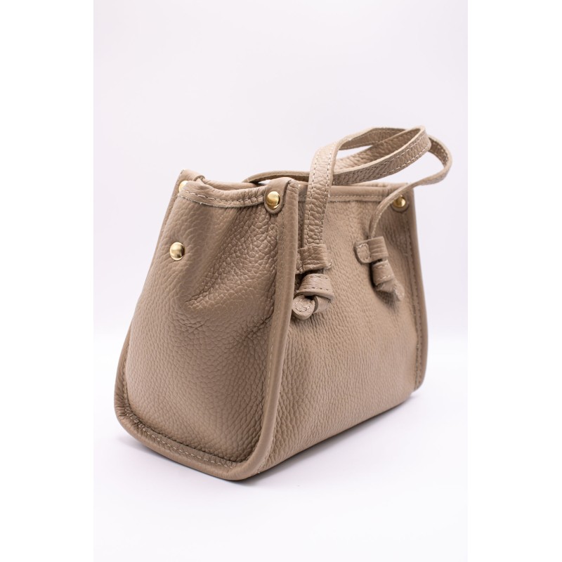 Sac à main Marlon Alba en cuir taupe | Femme