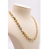 Collier TOVA Sarina Swarovski beige et doré