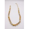 Collier TOVA Sarina Swarovski beige et doré