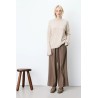 Pull femme Grace & Mila Adelice sable coupe large
