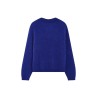 Pull femme Grace & Mila Adorable cobalt mohair col V