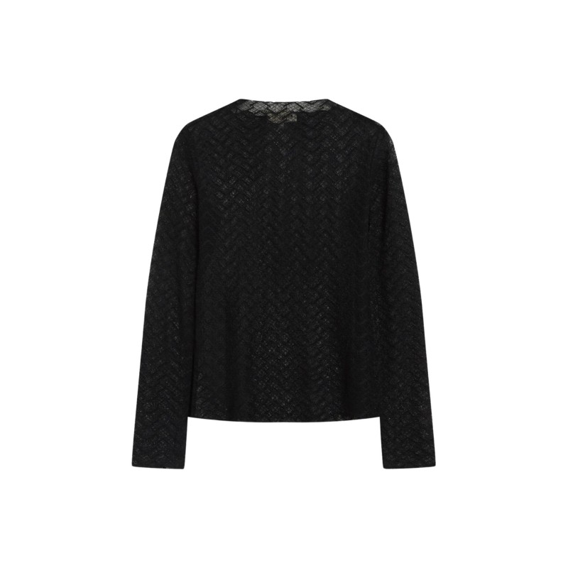 Top femme Grace & Mila Aube noir dentelle ajusté