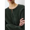 Cardigan femme Grace & Mila Aleron kaki coupe boxy