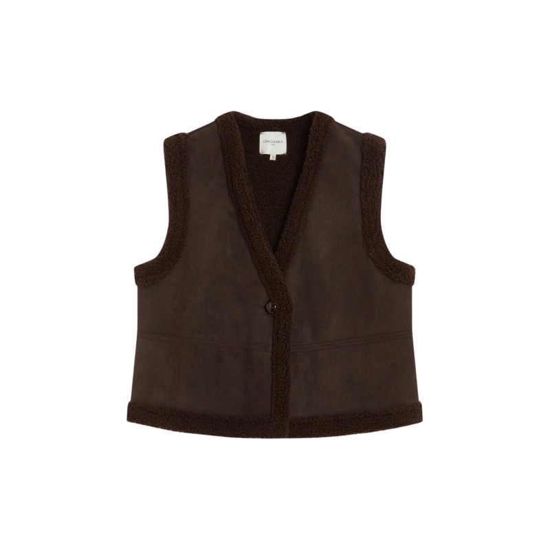 FW26111001 Grace & Mila Anya Chocolat Coupe Droite