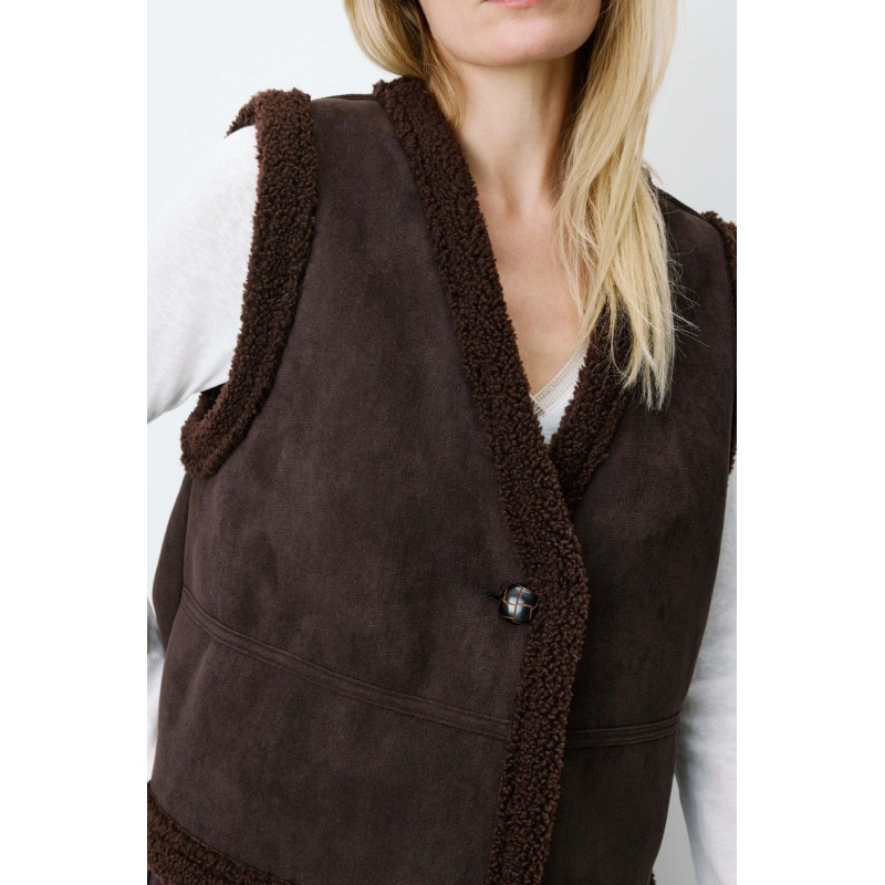 FW26111001 Grace & Mila Anya Chocolat Coupe Droite