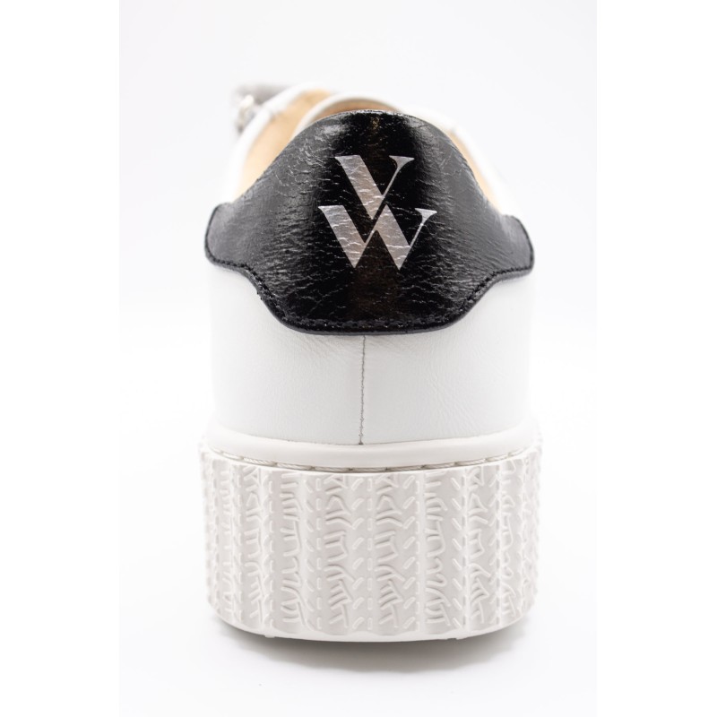 Vanessa Wu Marilou BK2387AG blanc argent basket femme