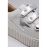 Vanessa Wu Marilou BK2387AG blanc argent basket femme