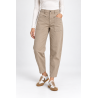 Please P2Z6CJMC17 Pantalon femme beige coupe balloon