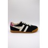 Gola Elan noir blanc rose – Baskets femme en daim