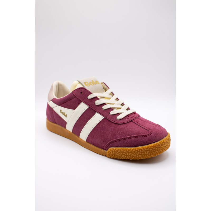 Gola Elan cerise – Baskets femme en daim